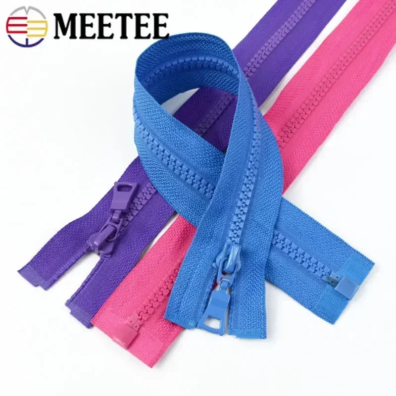 15/430Pcs Meetee 5# Resin Zippers Close-end 15-25cm Open-end 30-90cm Zip Closure Sewing Down Jacket Garment Bags Home Tailor Crafts