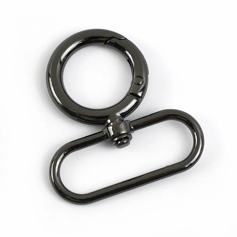 8/300Pcs Spring O Ring Snap Hook 20/25/32/38mm Metal Buckles for Bag Webbing Strap Carabiner Rings Connect  Buckle Hardware