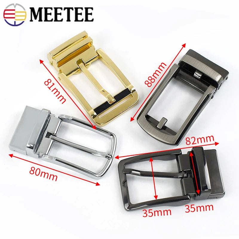2/30Pcs Metal Men Belt Buckles Single Pin Buckle for 33-34mm Belts Head DIY Casual Jeans Leather Craft Accessories