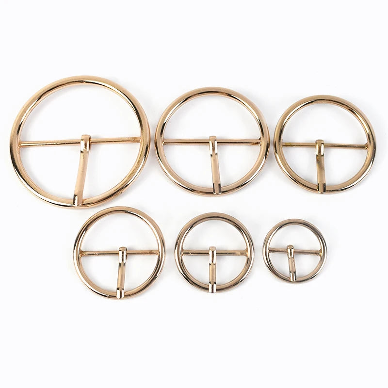 20/600pcs Meetee 20-50mm Round Metal Belt Buckle Adjust Pin Buckles DIY Women Coat Sewing Buttons for Bags Clothing Decor Accessories
