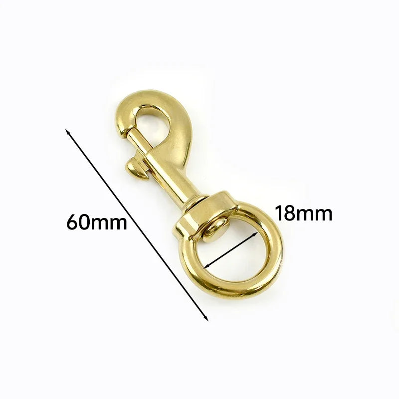 5/150Pcs Meetee 10-30mm Solid Brass Swivel Lobster Clasp Bag Strap Buckle Trigger Clip Snap Hook Dog Collar Keychain Accessories