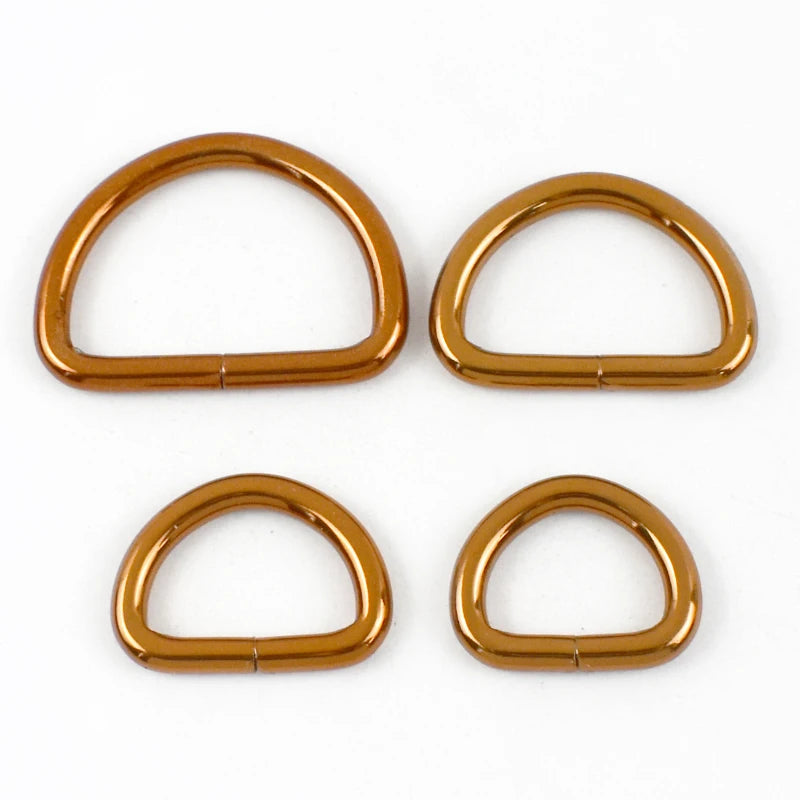 15/500Pcs 20/25/32/38mm Metal D Ring Buckles Bags Strap Adjust Clasp Belt Buckle Dog Collar Leash Hook DIY Craft Accessories