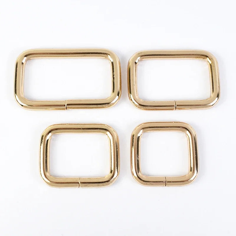 25/800Pcs Metal Bags Buckle 16-50mm Rectangle D Ring Webbing Belt Connect Hook Buckles Handbag Strap Clasp DIY Hardware Accessories