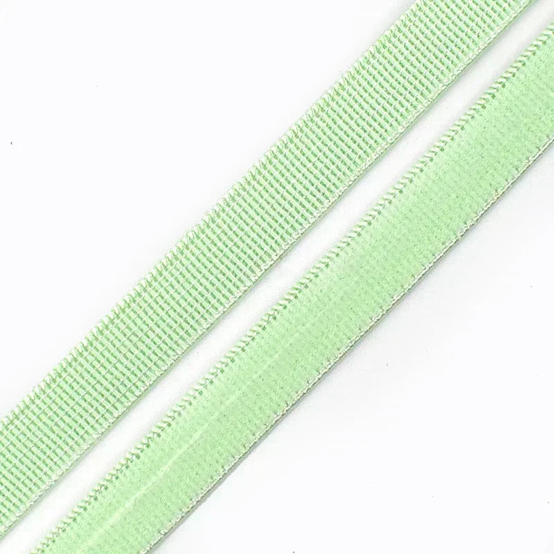 15/500M 10mm Non-slip Silicone Elastic Band Bra Stretch Ribbon Tape Underwear Strap Rubber Bands Belt DIY Sewing Accessories