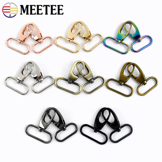 20/50Pcs 20-38mm Metal Buckles Trigger Snap Clip Hooks Swivel Lobster Clasp Keychain Carabiner Bag Strap Hardware Accessories