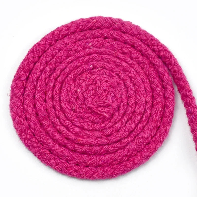 25/800Meters 7mm 8 Shares Round Cotton Cords Decorative Rope Twisted Braided Drawstring Ropes DIY Home Textile Craft Sewing