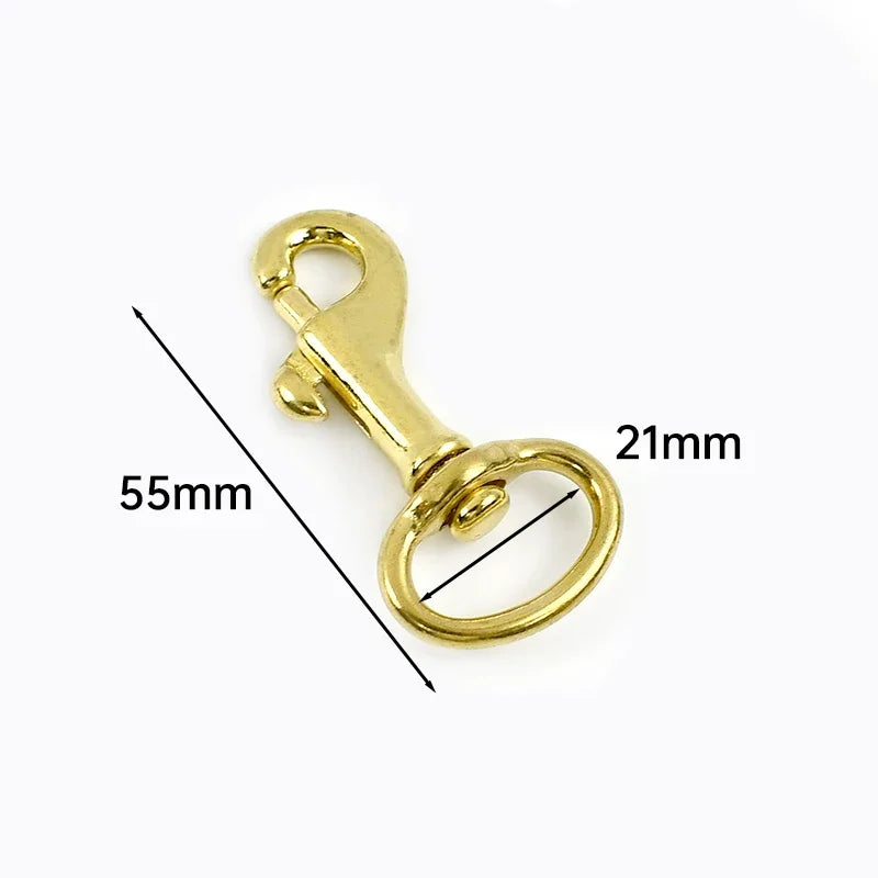 5/150Pcs Meetee 10-30mm Solid Brass Swivel Lobster Clasp Bag Strap Buckle Trigger Clip Snap Hook Dog Collar Keychain Accessories