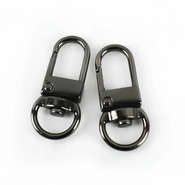 20/600Pcs Mini Carabiner Metal Buckles Swivel Rings Lobster Clasp Lanyards Trigger Spring Snap Hook Hardware Accessories