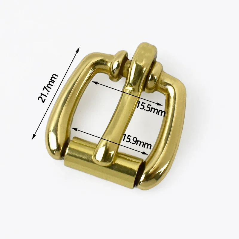 15/500Pcs 16-50mm Stainless Steel/Brass Roller Buckle Heel Bar Pin Buckles Leather Belt Adjust Clasp Bag Strap Hardware Replacement