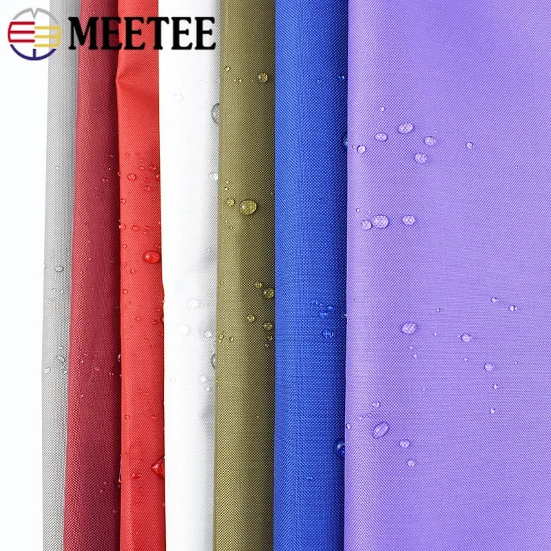 Meetee 0.16mm Thick 300D Waterproof Oxford Fabric 150x150cm 2500cmx150cm Sunscreen Anti-UV Cloth for Outdoor Raincoat Tent Car Clothes FA216