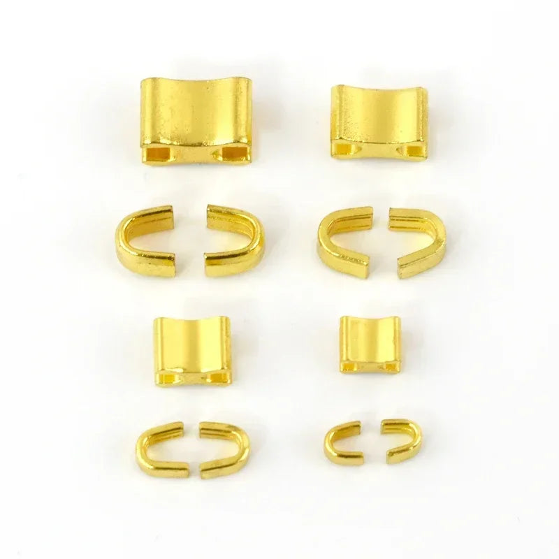 30/500Sets Metal Zipper Stopper Jacket Bag Zip Non-slip Tail Stop 3#5#8#10#  U Code End Lock Insert Pin Retainer Zips Repair Kits