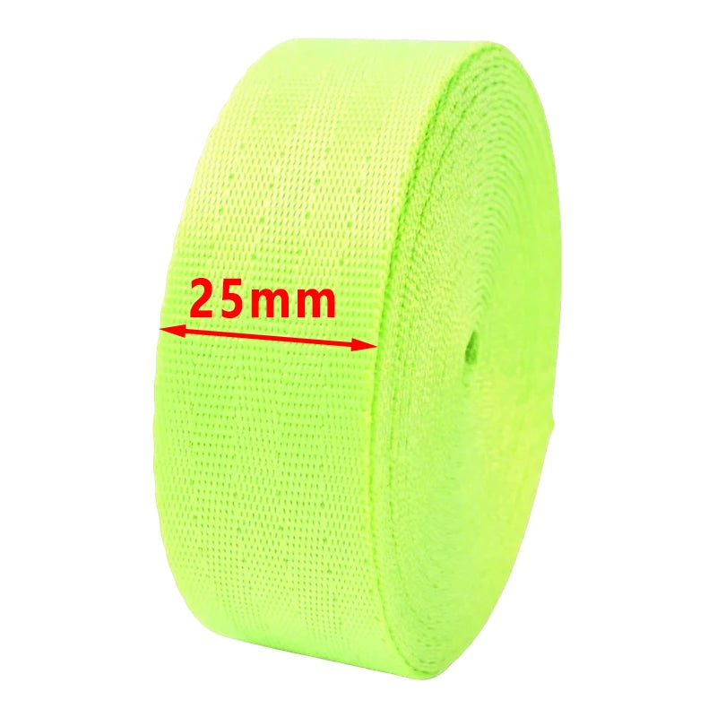 8/200Yards 25/38mm 1mm Thick Webbing Nylon Canvas Webbings Ribbon for Backpack Strap Belt Sling Tape Sewing Bia Binding Supplies