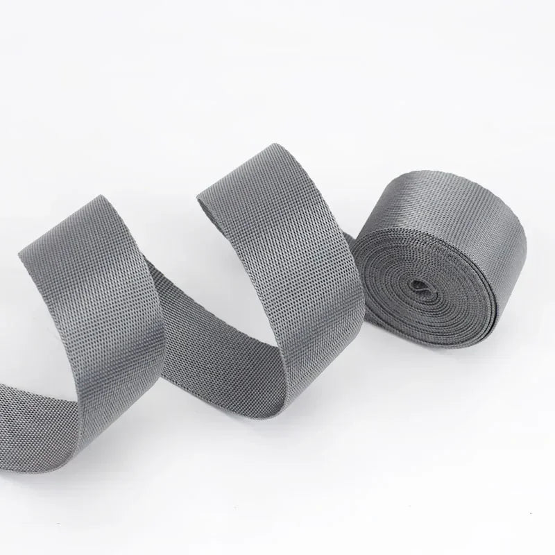 8/200Meters Colorful Nylon Webbing Strap 20-50mm Decor Ribbon Backpack Safety Belt Bias Binding Tape DIY Clothes Sewing Accessories