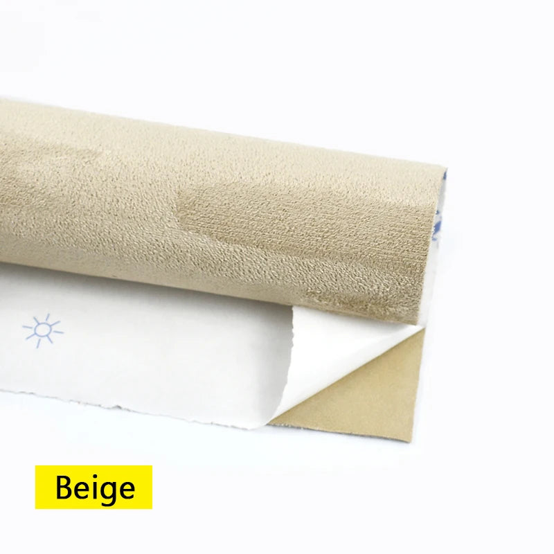 50/100*143cm Suede Self-adhesive Fabric Car Interior Trim Velvet Fabrics Synthetic Leather Cloth DIY Accessories