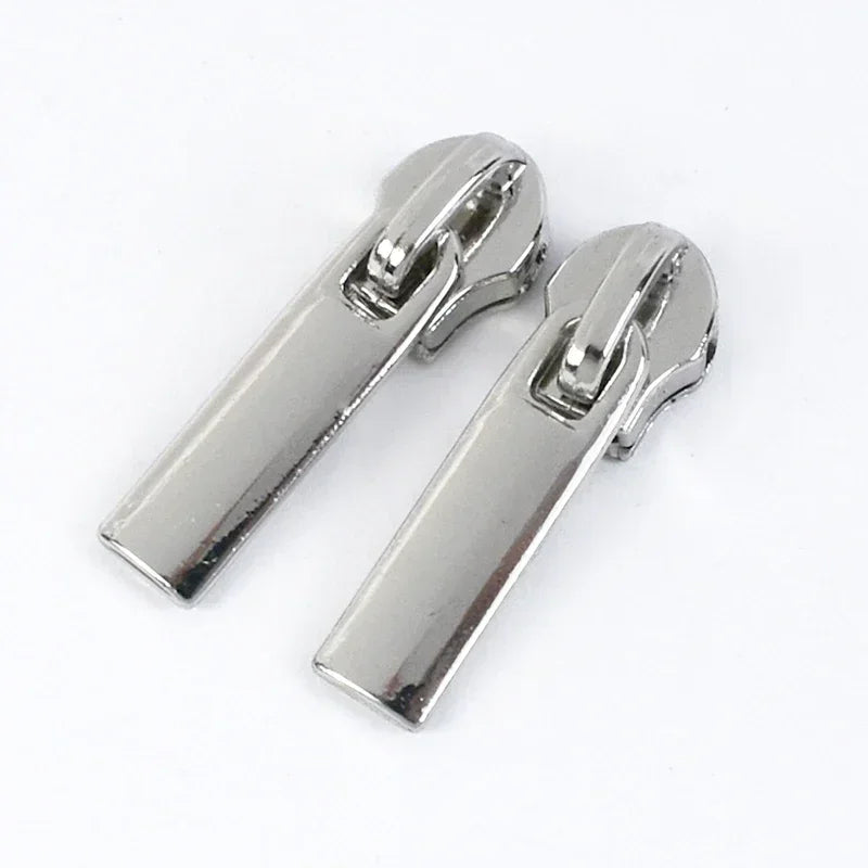 15/500Pcs 5# Zipper Slider for Nylon Zippers Tape Bag Zips Closure Head Puller Suitcase Zipp Repair Kit Sewing Accessories