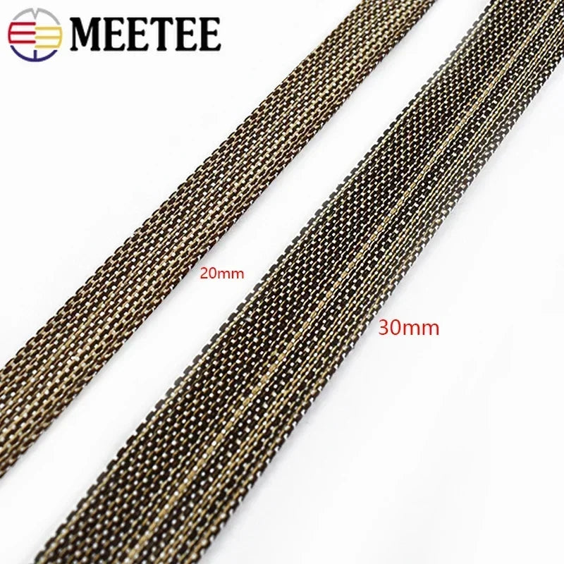 8/200M Polyester Cotton Webbing Strap Tape Jacquard Bag Shoes Backpack Label Ribbons DIY Sewing Biasband Clothing Accessories
