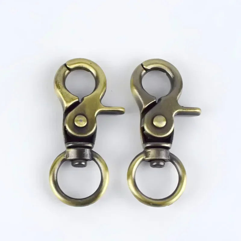15/300Pcs Meetee 13mm Metal Bag Buckle Lobster Clasps Swivel Trigger Clip Snap Hooks Key Ring for Bags DIY Hardware Accessories