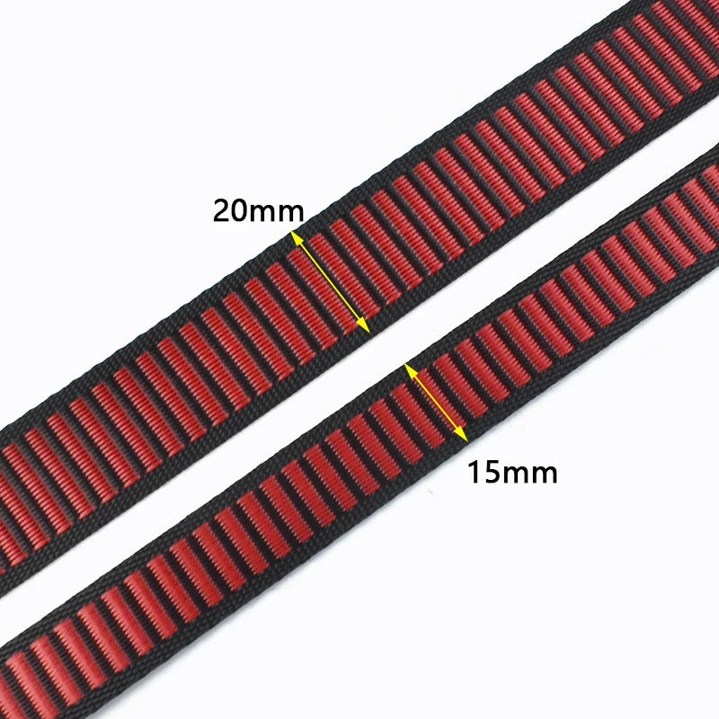 15/500Meters 15/20mm Nylon Webbing for Sewing Bag Strap Ribbon Clothing Belt Decoration Binding Tape Fastening Straps Supplies