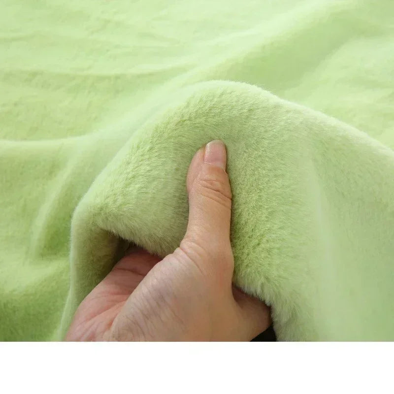 100/2500*50cm Faux Fur Fabric 8mm Pile Soft Plush Fabrics for Toys Sofa Home Decoration Cotton Dolls DIY Clothes Sewing Handmade