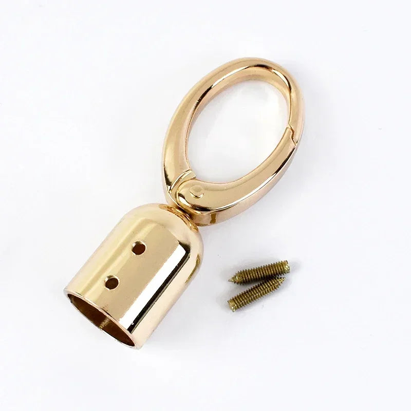 5/150Pcs Metal Buckles Bag Handle Strap Cap Clips Carabiner Leather Cord End Lock Clasp Tassel Stopper Snap Hooks Hardware