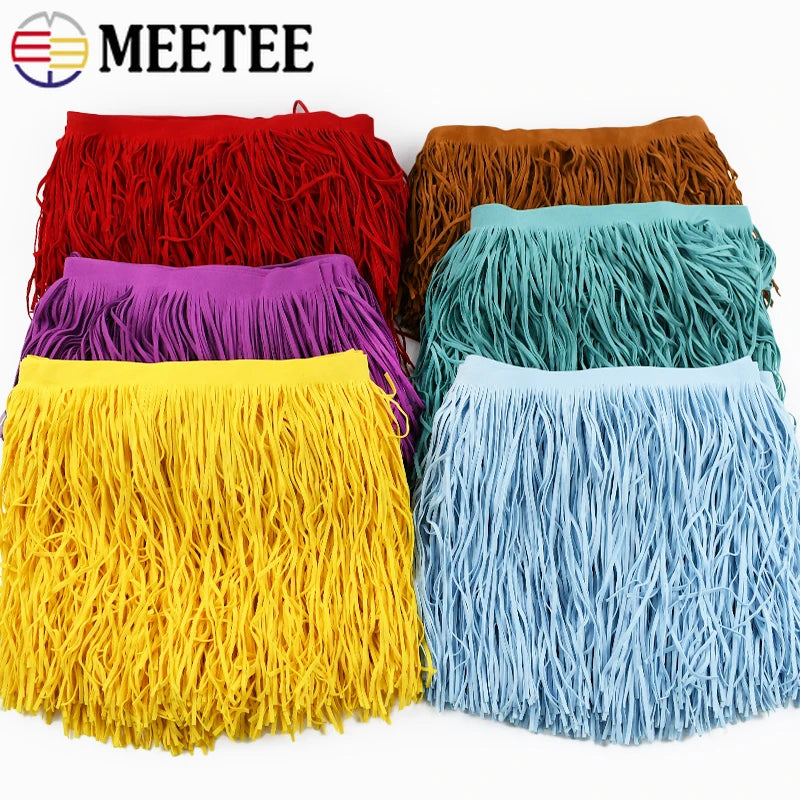 3/50Meters 10-30cm Suede Tassel Fringe for Clothes Dress Fringes Trim Decoration Lace Bag Ribbon Fabric Curtain Sewing Accessories