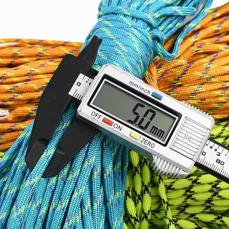 25/1000Meters 5mm 7 Core Paracord Rope Outdoor Camping Tent Lanyard Cord Bag Sewing Climbing Ropes DIY Craft Accessories