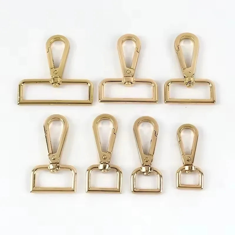 15/400Pcs 16/20/26/32/38mm Metal Buckles Bag Strap Lobster Swivel Carabiner Snap Hook Collar KeyChain DIY Bags Hardware Accessories