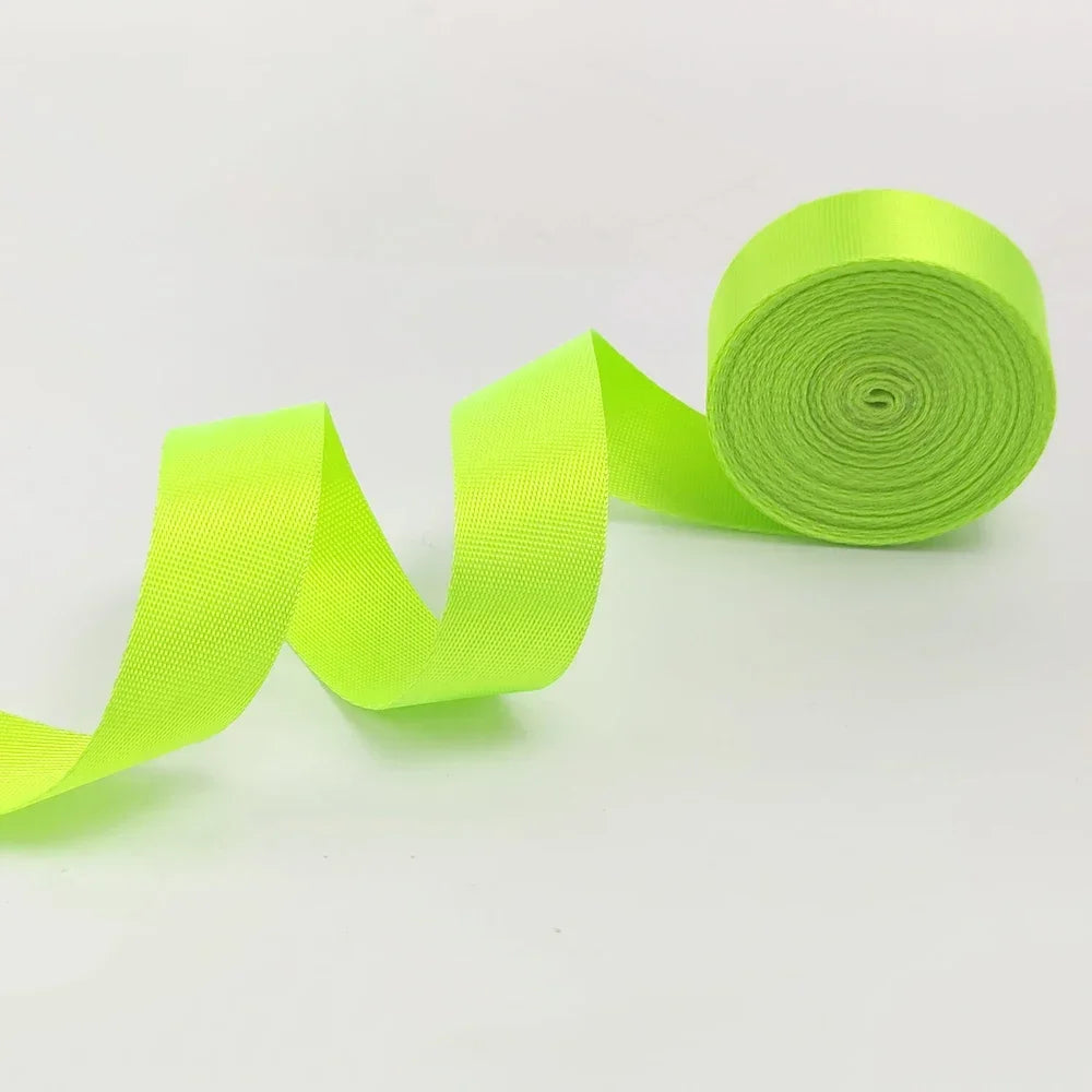 8/200Meters Colorful Nylon Webbing Strap 20-50mm Decor Ribbon Backpack Safety Belt Bias Binding Tape DIY Clothes Sewing Accessories