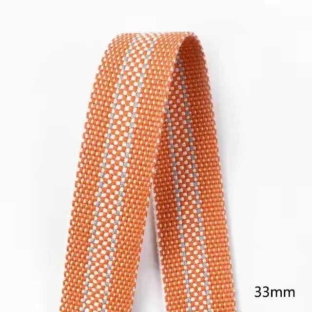 8/200M Polyester Cotton Webbing Strap Tape Jacquard Bag Shoes Backpack Label Ribbons DIY Sewing Biasband Clothing Accessories