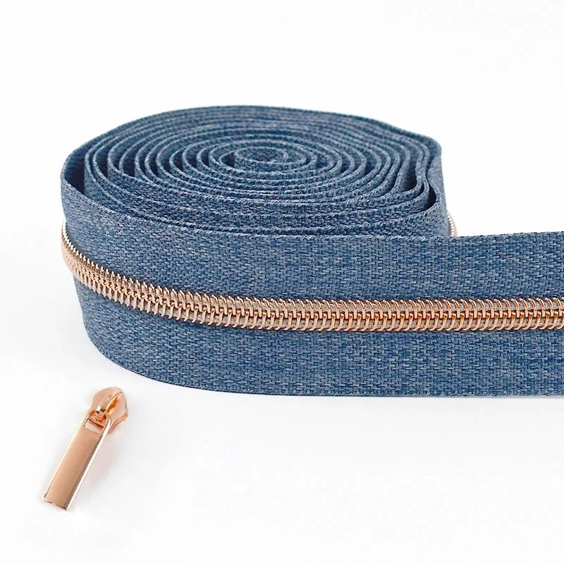 5/20M 5# Nylon Zippers for Sewing Bags By The Meter Plastic Zipper Tapes with Slider Decoration Zips Reapirt Kit DIY Accessories