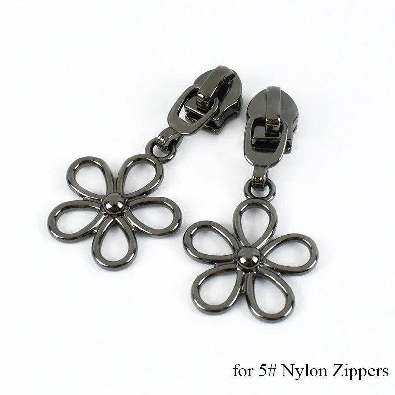 8/200pcs Meetee Zipper Sliders for 3# 5# Nylon Zippers Down Jacket Pocket Zips Head Bag Zip Repair Kits DIY Sewing Accessories
