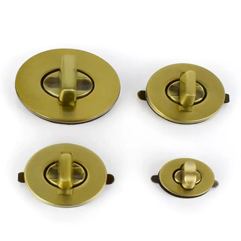 8/200Pcs Oval Metal Durable Clasp Turn Twist Lock DIY Handbag Bag Decoration Closure Buckle Purse Luggage Hardware Accessories