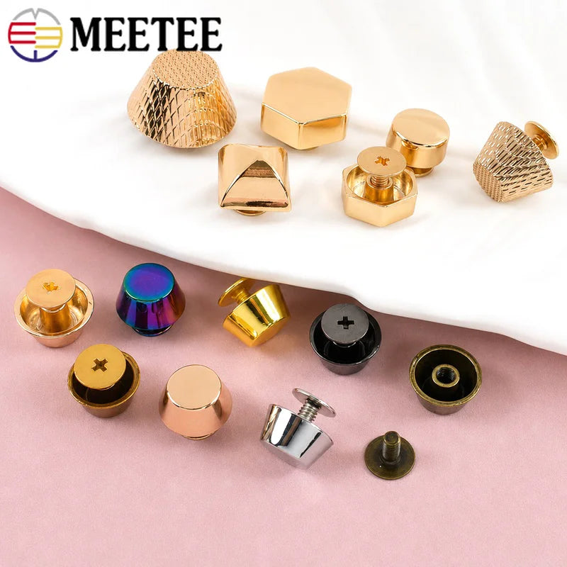 30/1000Pcs Metal Rivets Screw Studs Button Mushroom Rivet Nail Buckle Handbag Protecting Feet Clasp Leather Crafts Accessories