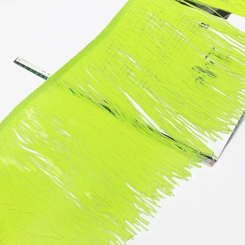 3/100Meters 20cm Polyester Tassel Fringe Curtains Lace Trim Latin Dress Decor Ribbon Clothes Fringes Fabric DIY Sewing Accessories