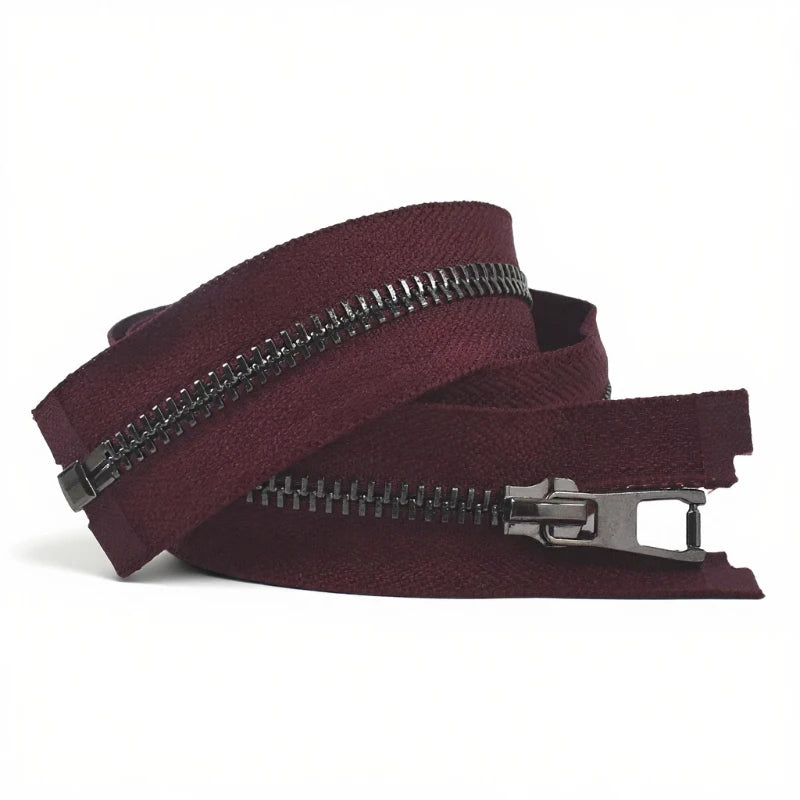 8/200Pcs 5# Metal Zippers 40-80cm Garment Sewing Zip Handbag Open-End Zippers Jacket Down GunBlack Teeth Zips DIY Tailor Supplies