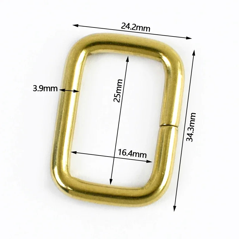 25/800Pcs Metal Bags Buckle 13-38mm Brass O D Ring Webbing Belt Connect Hook Buckles Handbag Strap Carabiner Clip Crochet Hooks