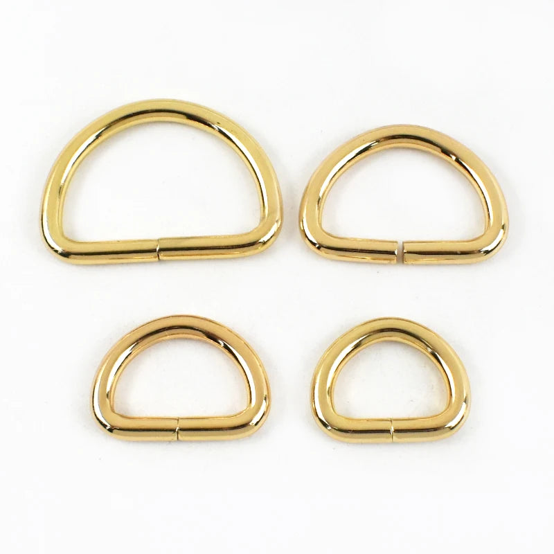 15/500Pcs 20/25/32/38mm Metal D Ring Buckles Bags Strap Adjust Clasp Belt Buckle Dog Collar Leash Hook DIY Craft Accessories
