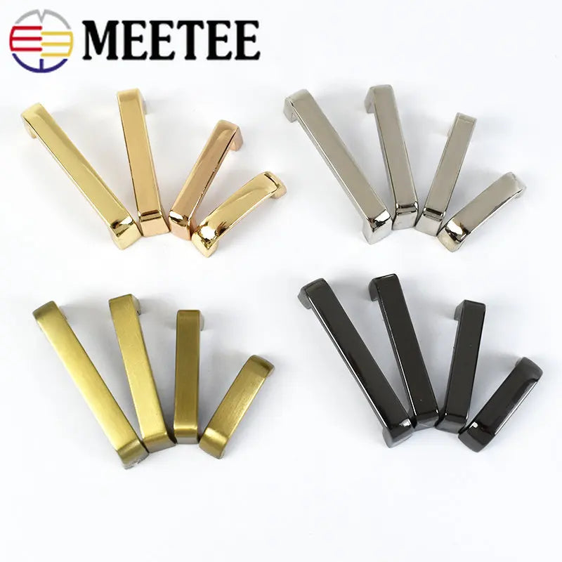 15/500pcs Meetee Bag Bridge with Screw Metal Buckles for Purse Handbag Strap Connector Hardware Accessories DIY Leather Crafts H5-2