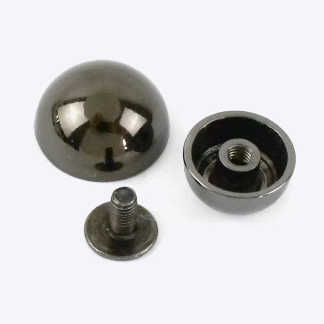 Meetee 30/1000Pcs 8/10/12/15/20mm Metal Buckles Decorative Rivets for Bag Belt Shoes Round Nailhead Clasp DIY Hardware Accessories