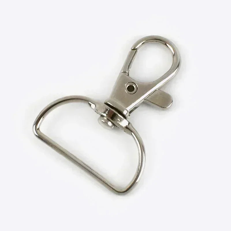 30/1000Pcs 20mm/25mm Metal Buckles for Bag Strap Lobster Clasps Swivel Trigger Clip Snap Hook Webbing Hanger Keychain Accessories