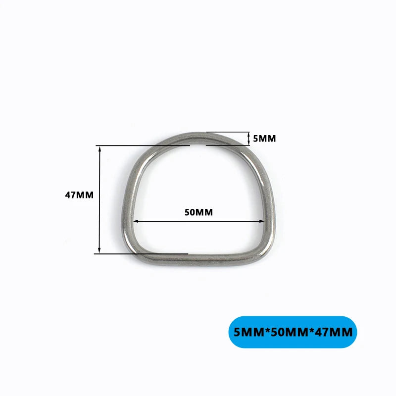 20/500Pcs 304 Stainless Steel Buckle 15-100mm Bag Strap O D Ring Hook Keychain Connector Loop Buckles Pet Collar Hardware Supply