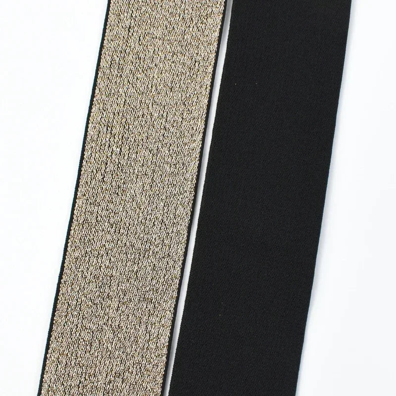 8/300M 25/30/40/50mm Nylon Elastic Bands for Sewing Rubber Band Colored Glitter Nylon Elasticity Webbing Decoration Spandex Belt