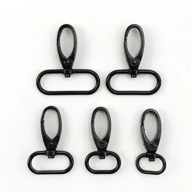 15/400Pcs 16/20/26/32/38mm Metal Buckles Bag Strap Lobster Swivel Carabiner Snap Hook Collar KeyChain DIY Bags Hardware Accessories