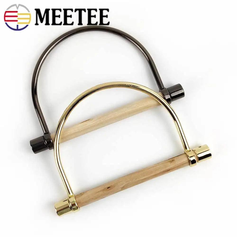 2/70Pcs Meetee 148mm Metal Bag Handles Buckles Handbag Strap Handle Clasp Clutch Lock Decoration Hardware Accessories DIY Leather Craft