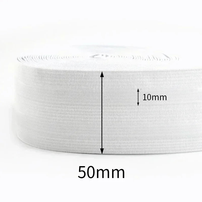8/210M Meetee Black Silicone Elastic Bands Underwear Non-slip Rubber Tapes Waistband Belt Stretch Ribbon DIY Sewing Accessories