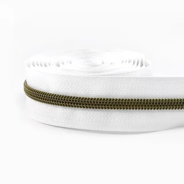 Meetee 15/400Meters 3# 5# Nylon Zippers for Bag Purse Plastic Coil Zip Tape Universal Zipper Repair Kit DIY Clothes Sewing Accessories