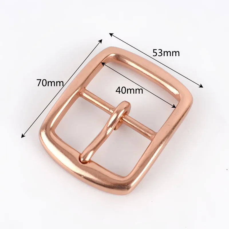 Meetee 1/30pcs 40mm Copper Men's Belt Buckle Head DIY Leather Craft Jeans Trousers Casual Garment Decoration for 38-39mm Belts YK012