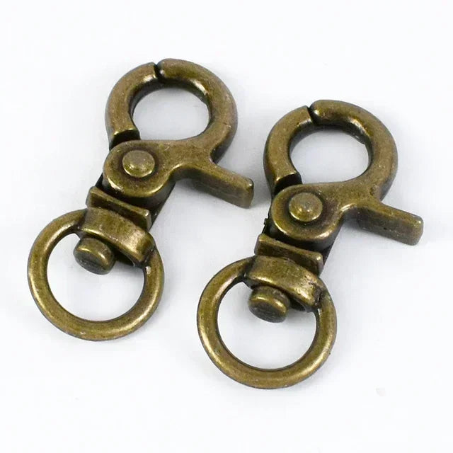 20/600Pcs Mini Carabiner Metal Buckles Swivel Rings Lobster Clasp Lanyards Trigger Spring Snap Hook Hardware Accessories