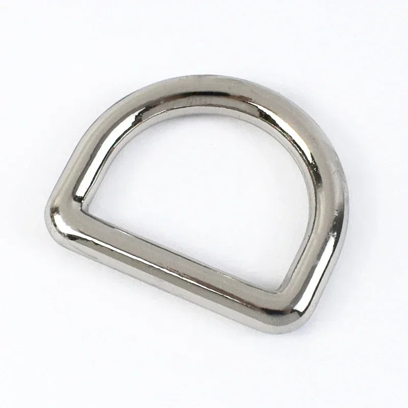 20/600Pcs 10-38mm Metal D Ring Buckles Strap Connectors for Luggage Dog Collars Backpacks Belts Webbing Leather Handbags Repair