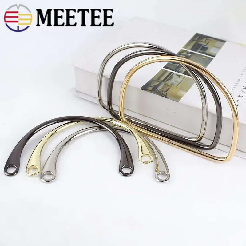 3/80Pcs Meetee Bags Handle Metal O D Ring Buckles Frame Handbag Purse Shoulder Belt DIY Replacement Leather Craft Accessaries